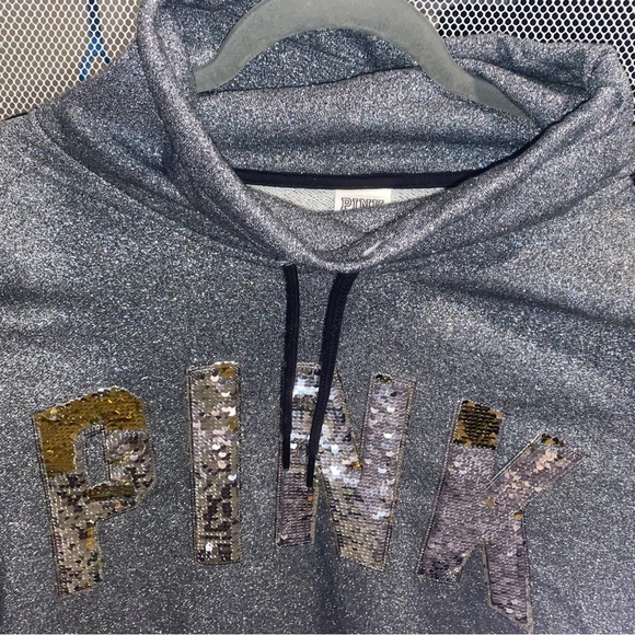 PINK sparkley jacket with rainbow trim M - Picture 1 of 2